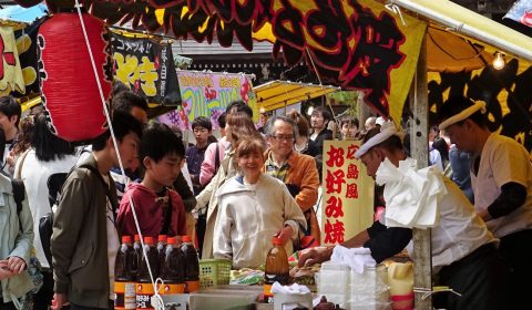 白山神社春祭りの一コマ